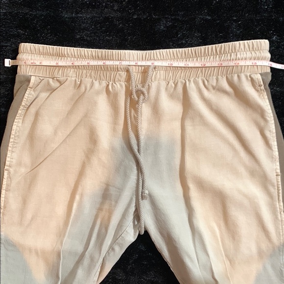 Anthropology’s Cloth & Stone Women’s Beige Army Olive Green Side Striped Joggers - Picture 3 of 7